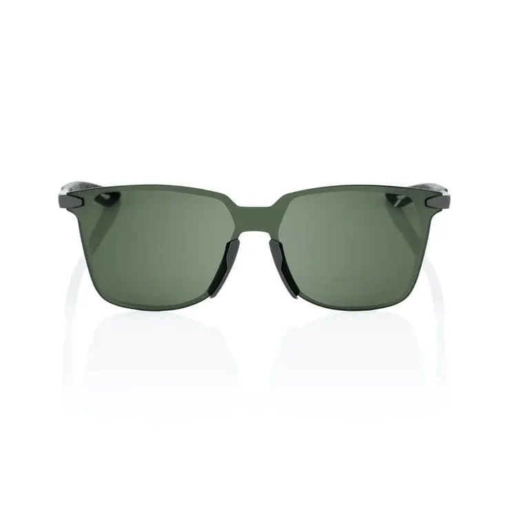 100% Legere Square - Matte Black - Grey Green Lens