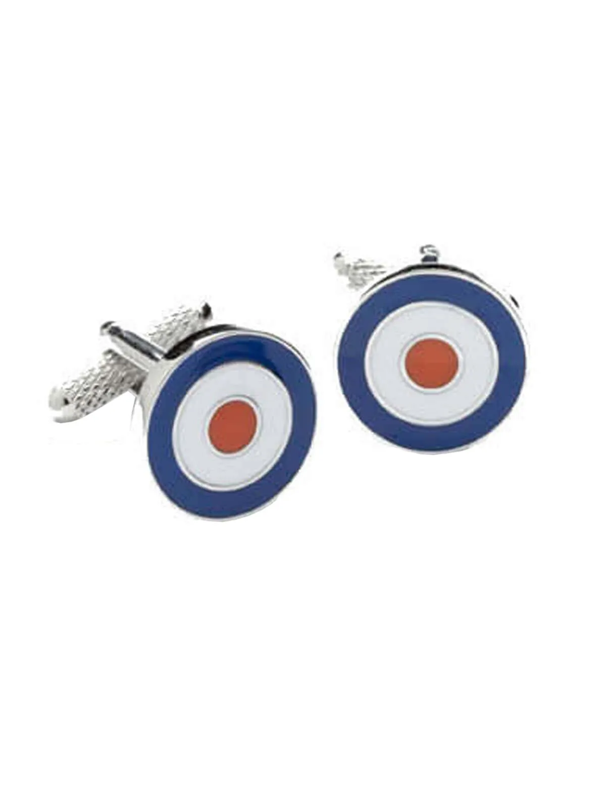 1960s Polished 'Mod' Roundel Cufflinks