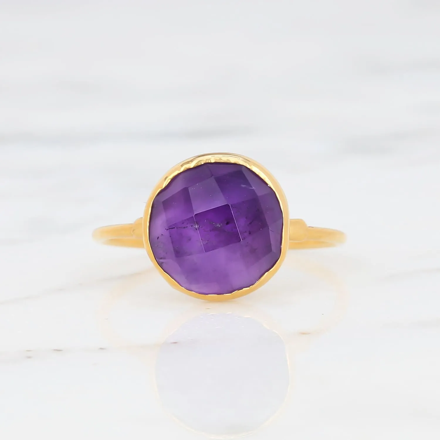 Antique Cut Amethyst Ring