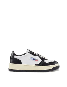 Autry Womens Medalist Low Trainer Leather / Leather - White / Black