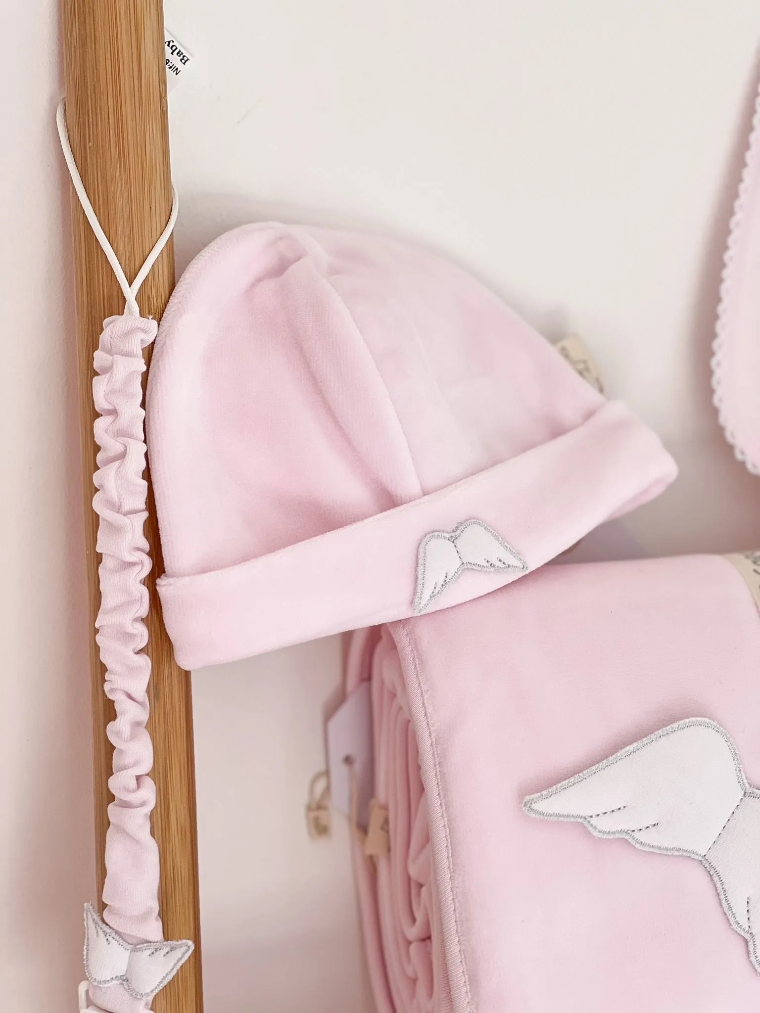 BabyGi Pink Angel Wing Dummy Clip