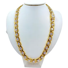 Barcelo 12mm Diamond Cuban Link Chain