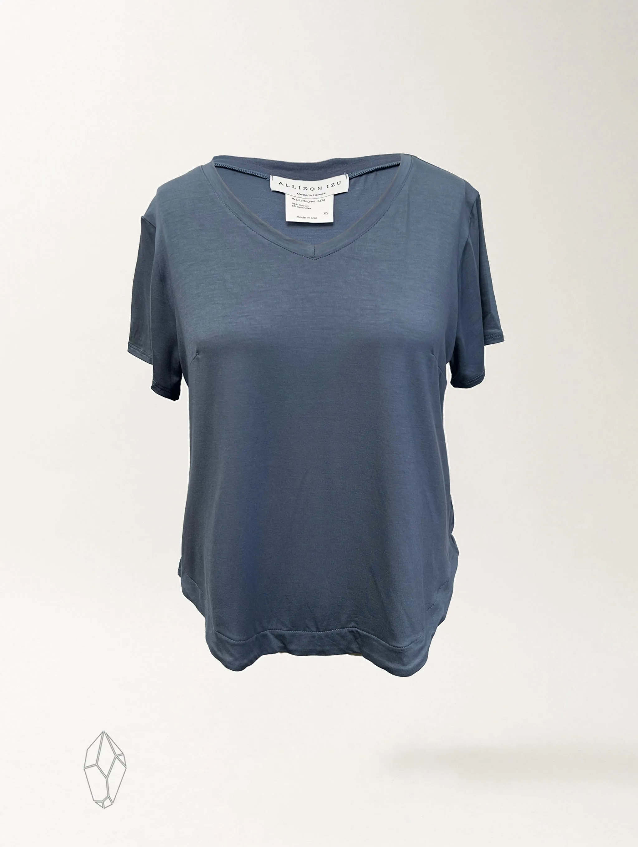 Becca V Neck - Vintage Denim Rayon Jersey