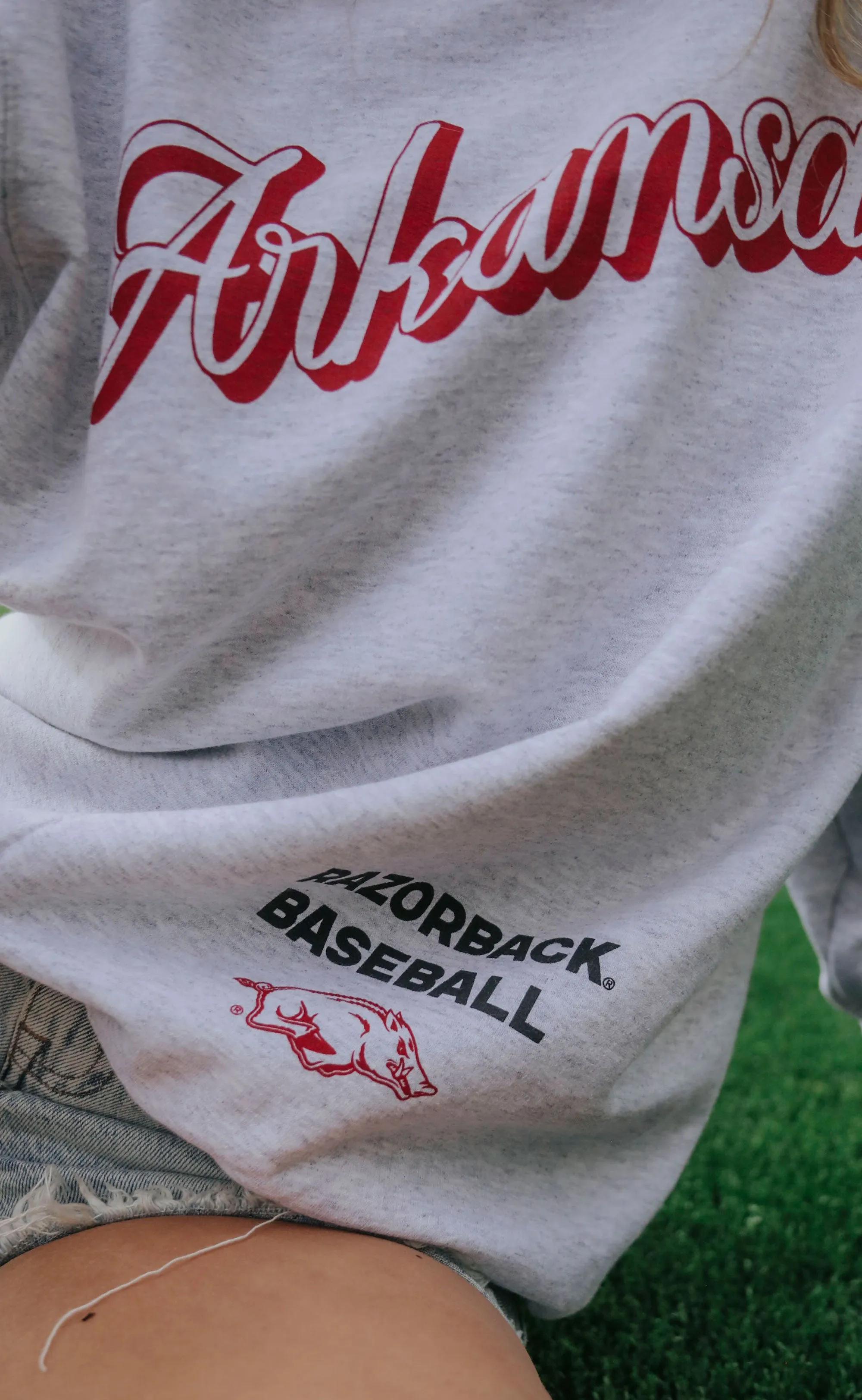 charlie southern: arkansas script sweatshirt