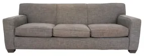 Chenille Upholstered Three Seater Sofa