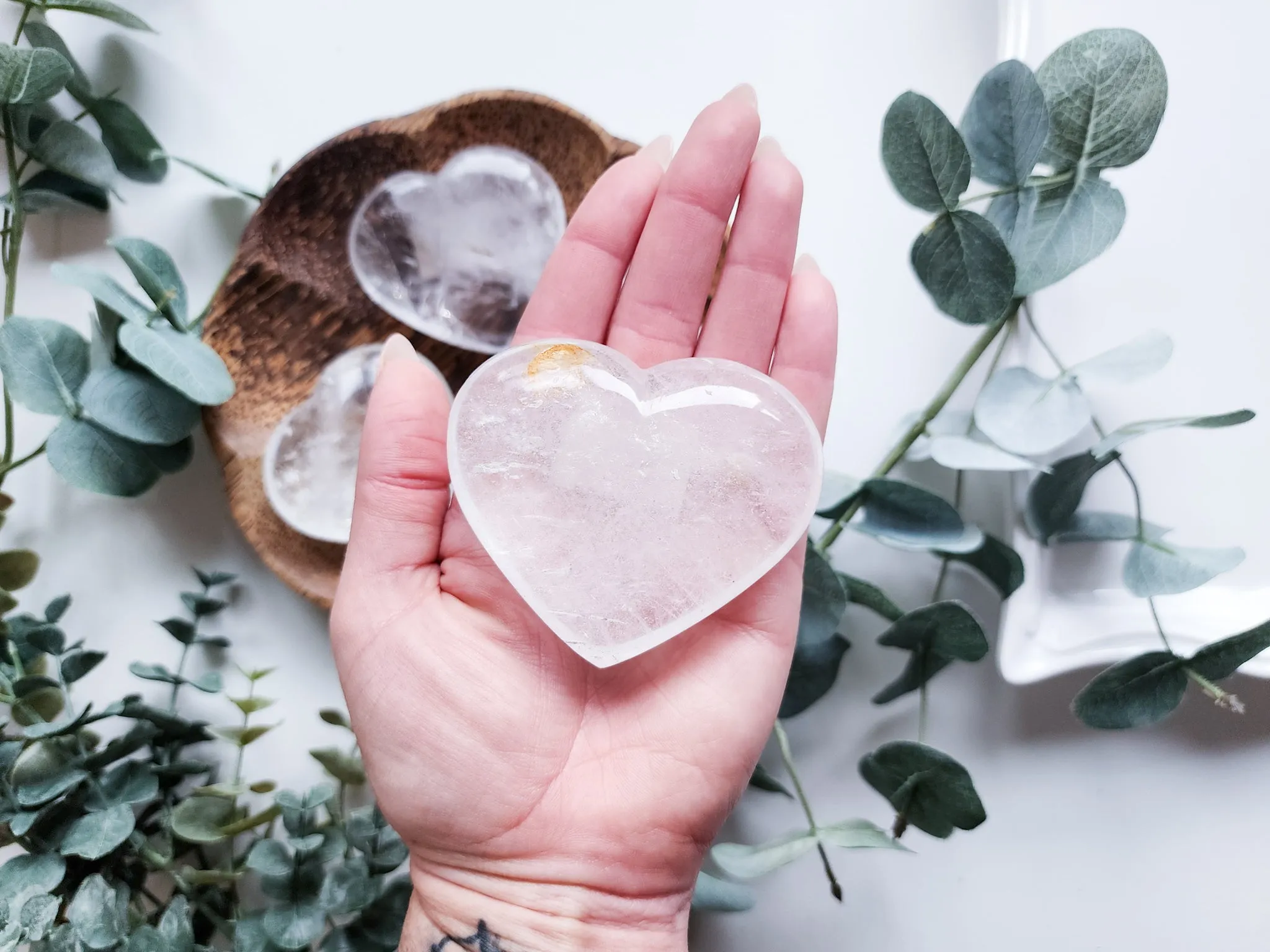 Clear Quartz Heart