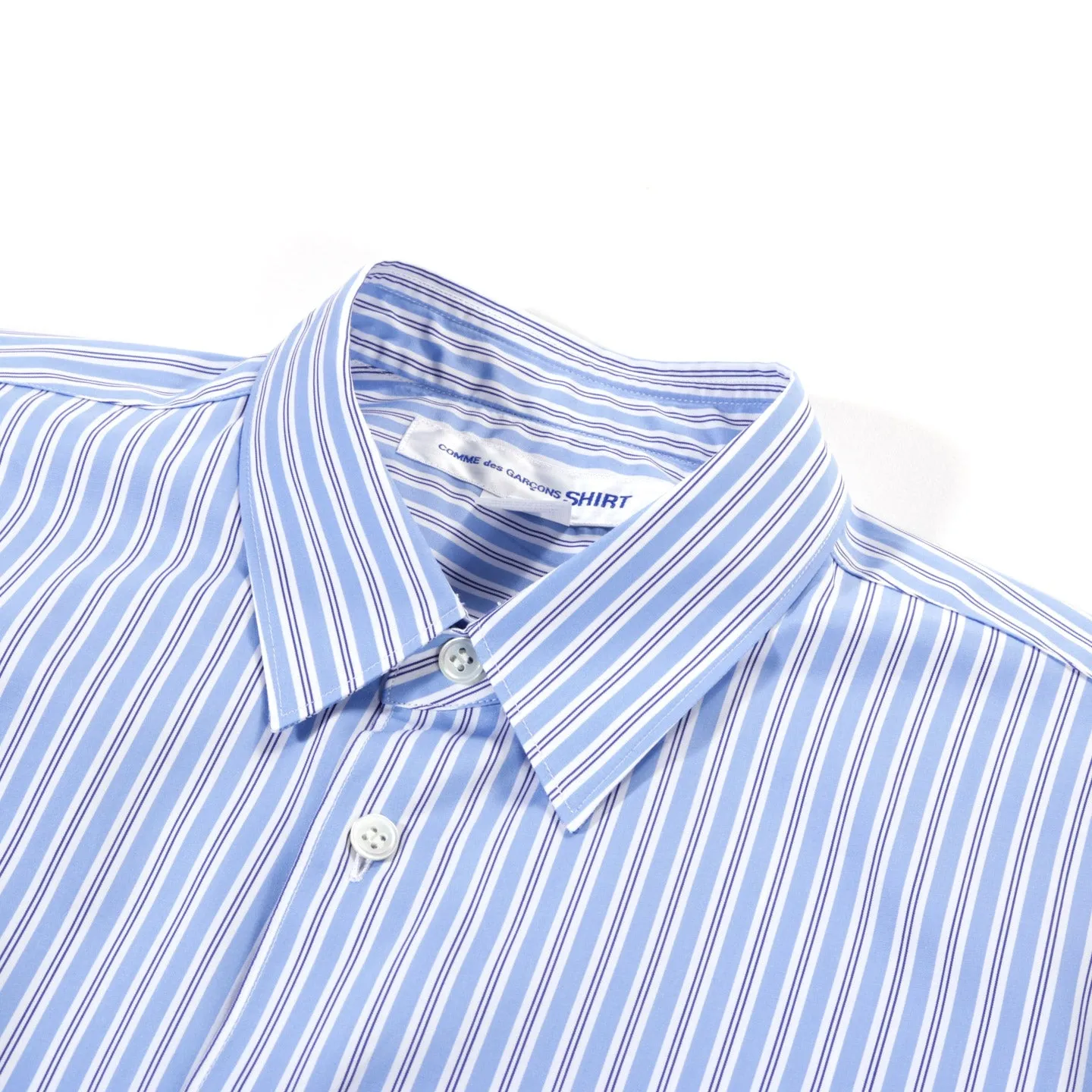 COMME DES GARCONS SHIRT FOREVER B125 NARROW CLASSIC LIGHT BLUE STRIPE