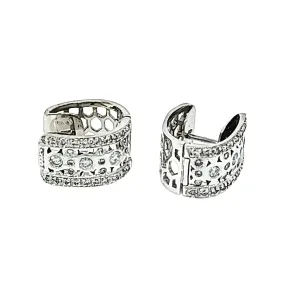 Diamond Huggie Earrings