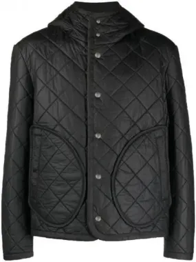 Diamond Quilted Hooded Jacket 271383