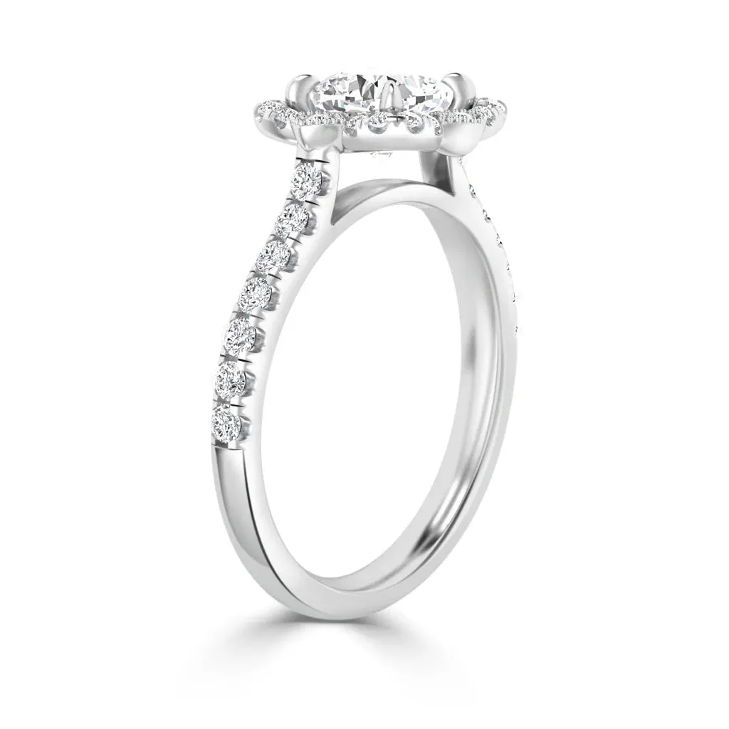 Fleur - 18ct White Gold - Cushion