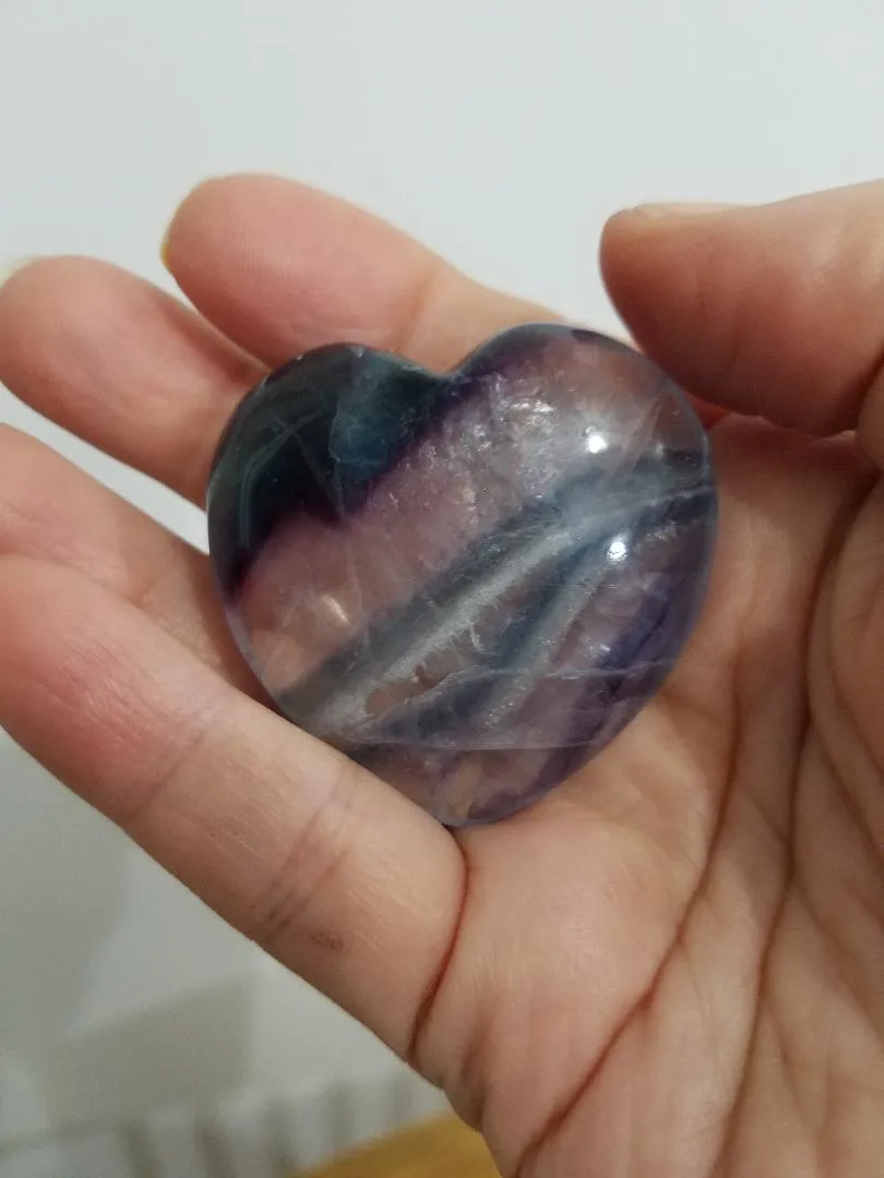 Fluorite Heart Stone