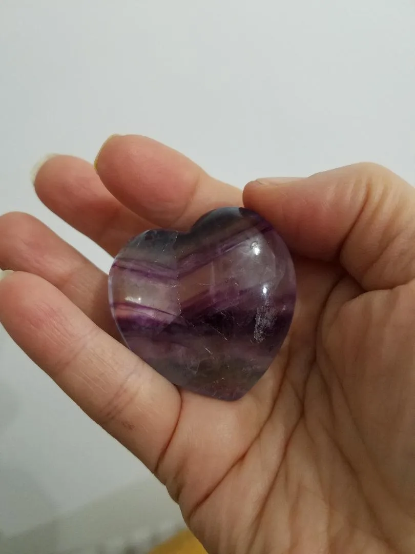 Fluorite Heart Stone