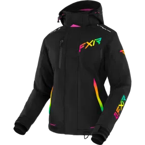 FXR Women's Edge Jacket Black/Sherbert