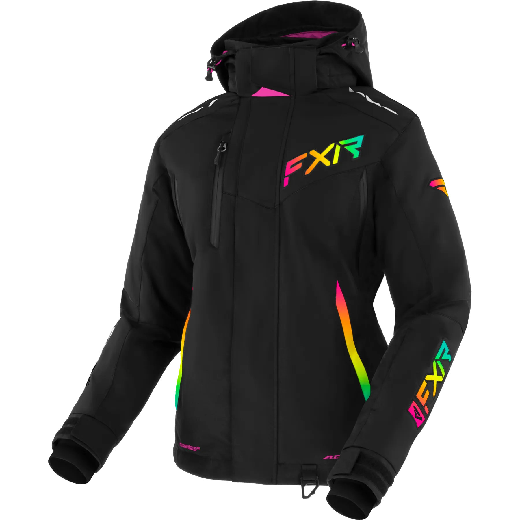 FXR Women's Edge Jacket Black/Sherbert