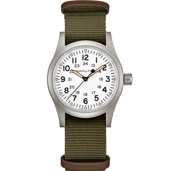 Hamilton H69439411 Khaki Field Mechanical 38mm White Dial