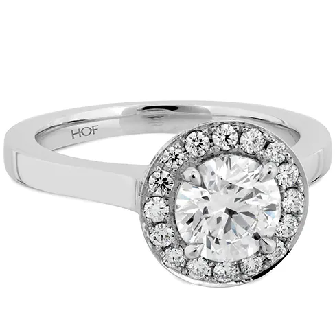 Hearts On Fire Illustrious Halo Diamond Engagement Ring