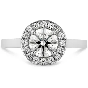 Hearts On Fire Illustrious Halo Diamond Engagement Ring