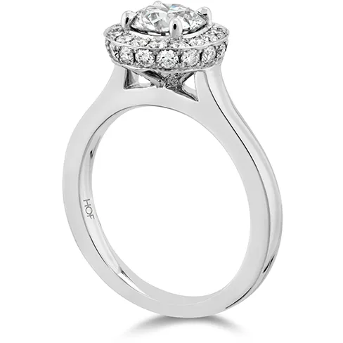 Hearts On Fire Illustrious Halo Diamond Engagement Ring