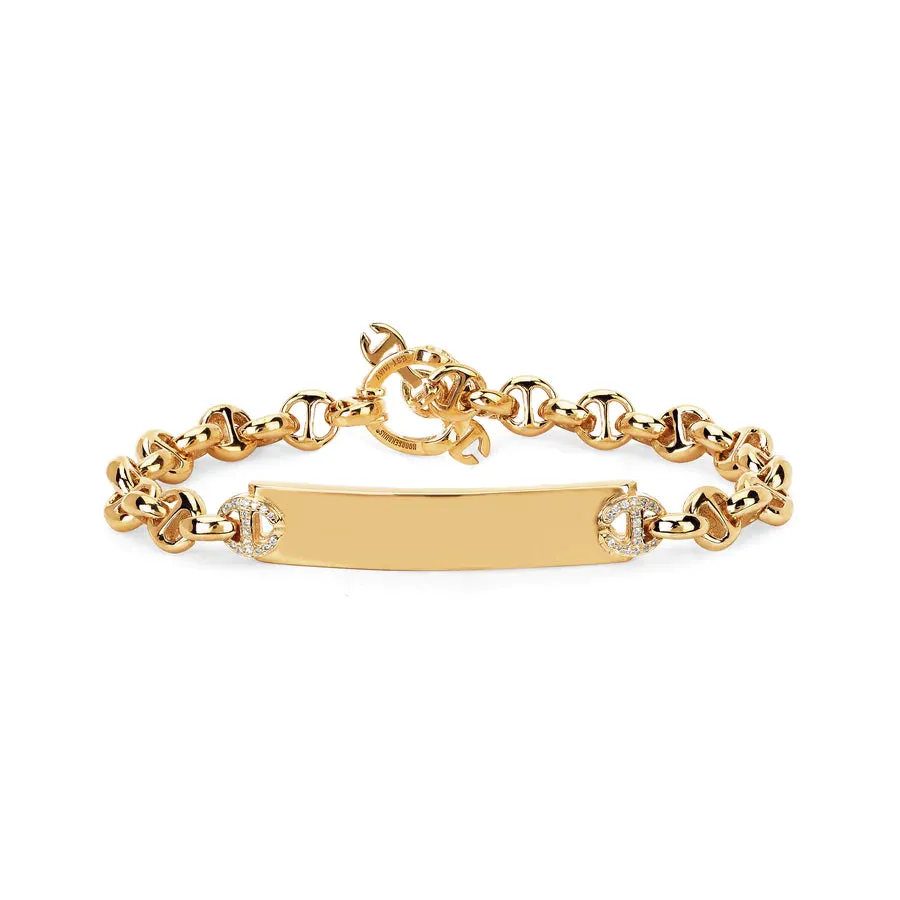 HOORSENBUHS 5MM Open Link Monogram Bracelet