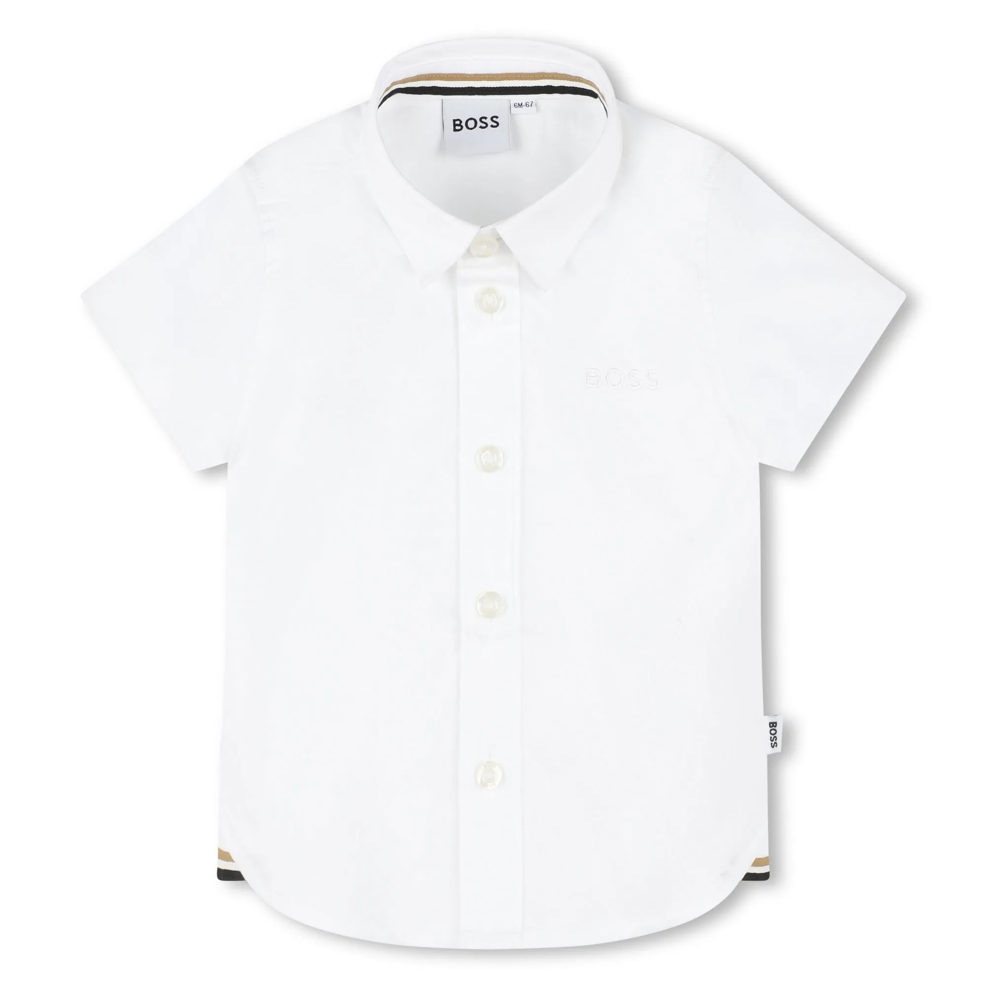 Hugo Boss Toddler White Dress Shirt_ J50587-10P