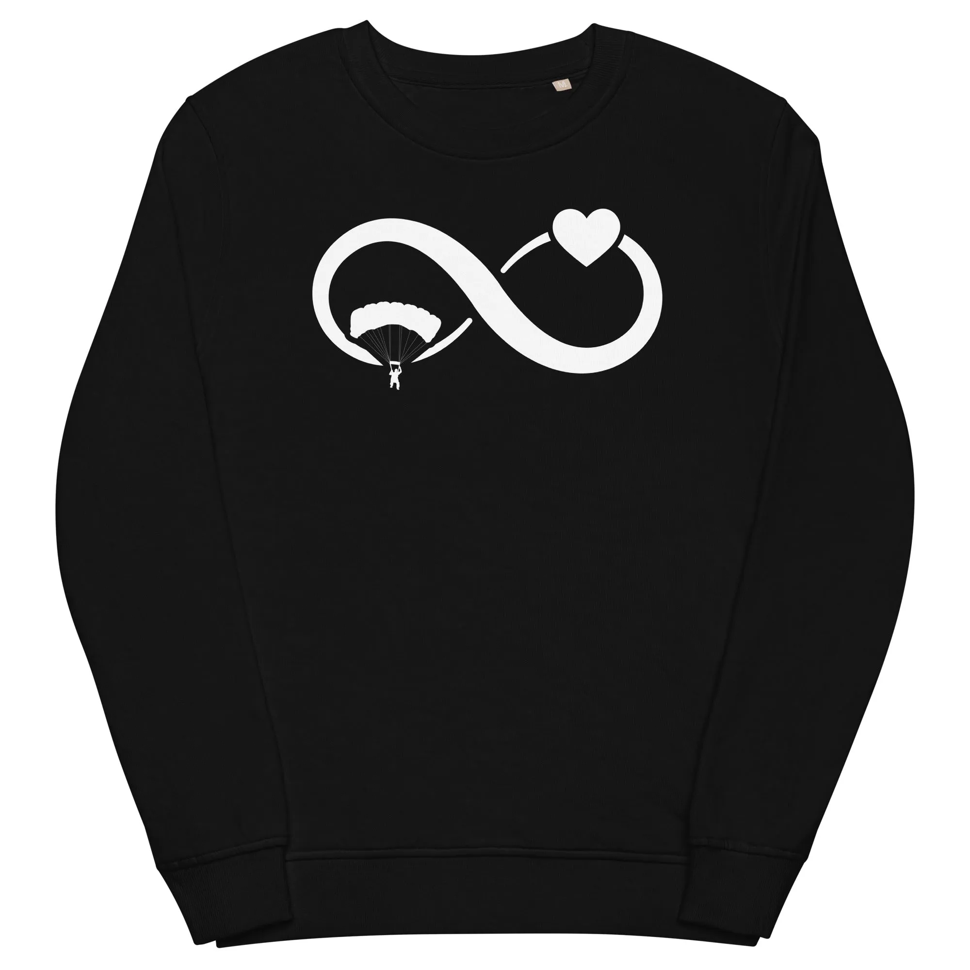 Infinity Heart and Paragliding - Unisex Premium Organic Sweatshirt