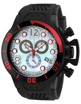 INVICTA Corduba Mens Watch - Black Metal - Chronograph - MOP Dial - Date