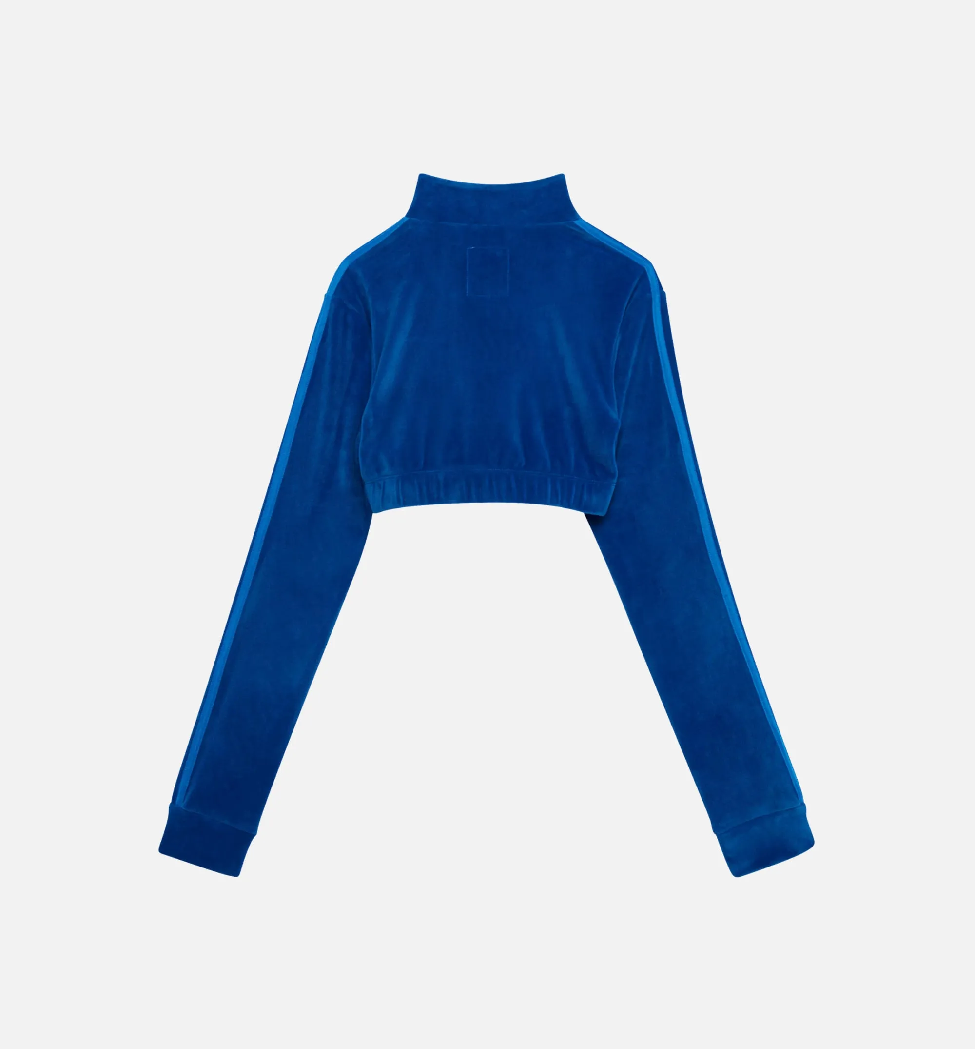 Jeremy Scott Velour Bra Track Top Womens Top -  Blue