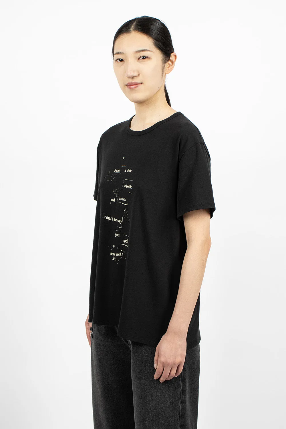 Knife Fork Man T-Shirt Black