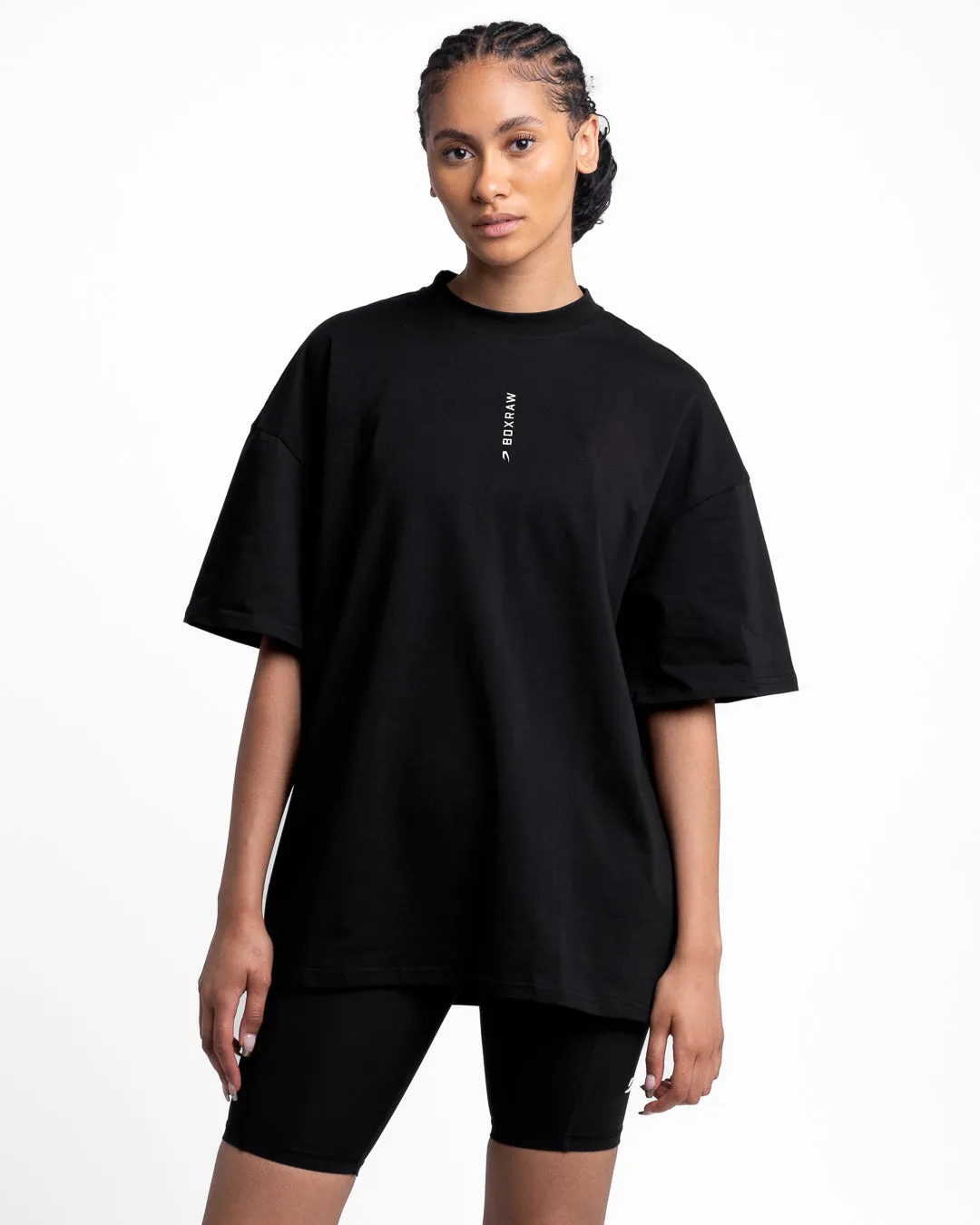 Lineal Oversized T-Shirt - Black