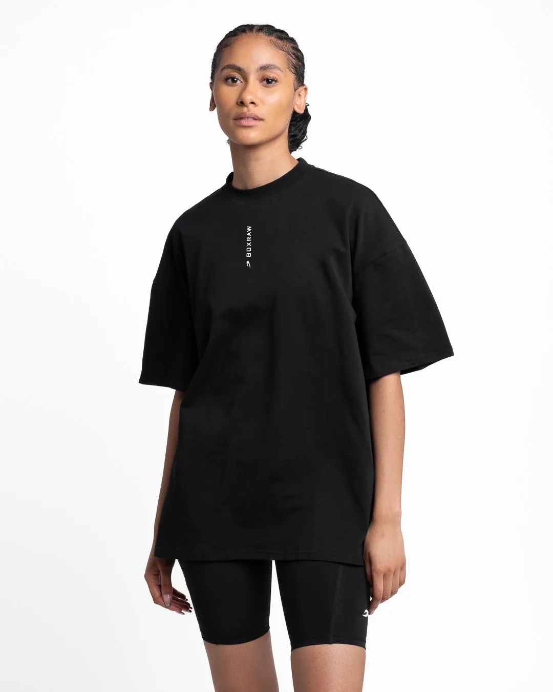 Lineal Oversized T-Shirt - Black