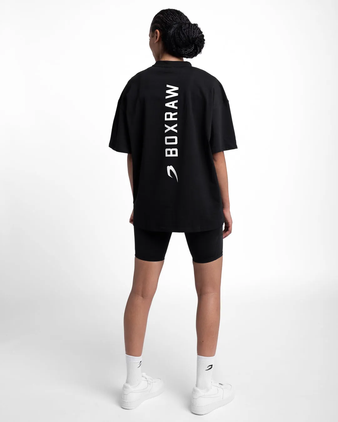 Lineal Oversized T-Shirt - Black