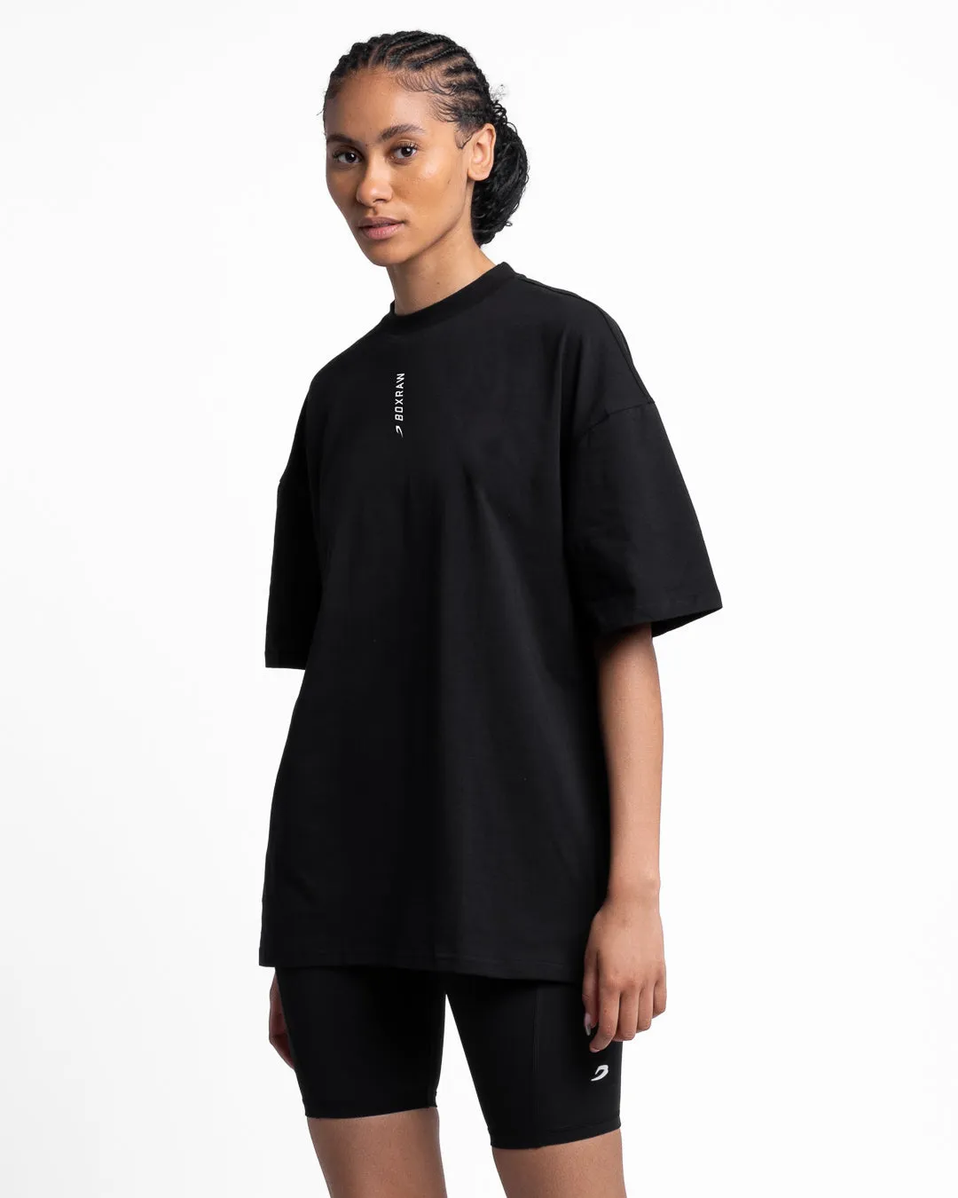 Lineal Oversized T-Shirt - Black