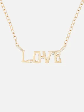 Love Nameplate Necklace