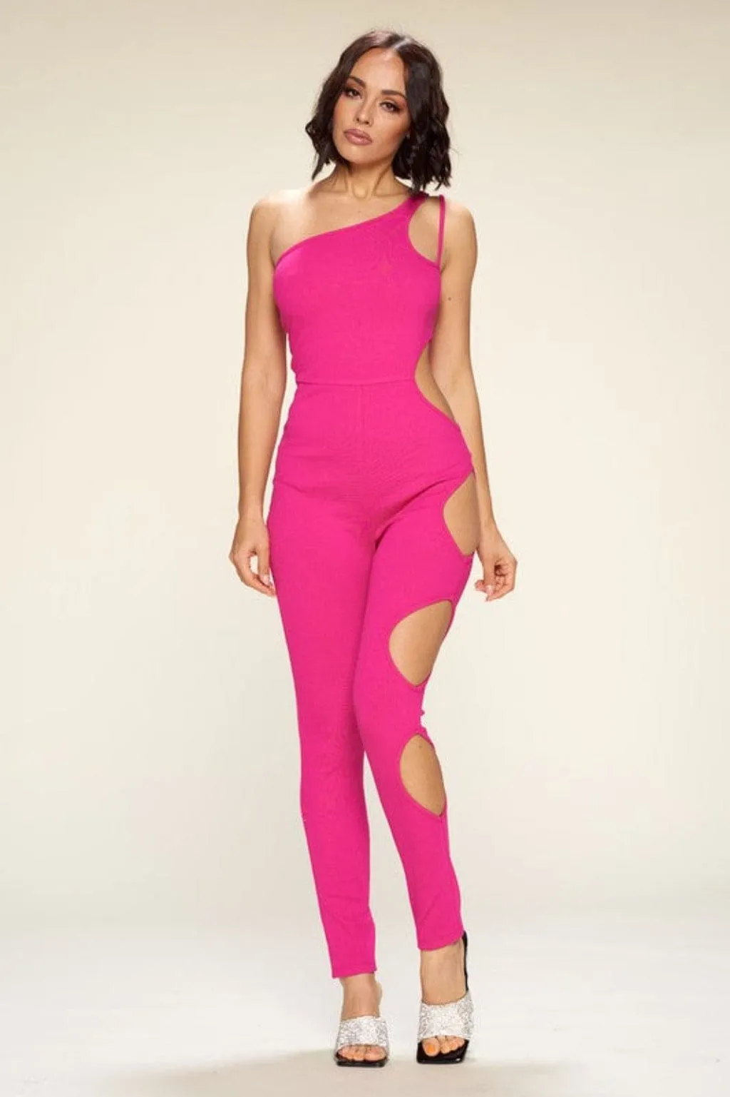 Love To Walk Away Jumpsuit - Pink