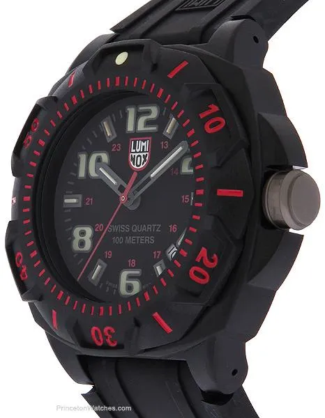 Luminox Mens Sentry Sport Watch - Black Dial - Polyurethane - Carbon PC Case