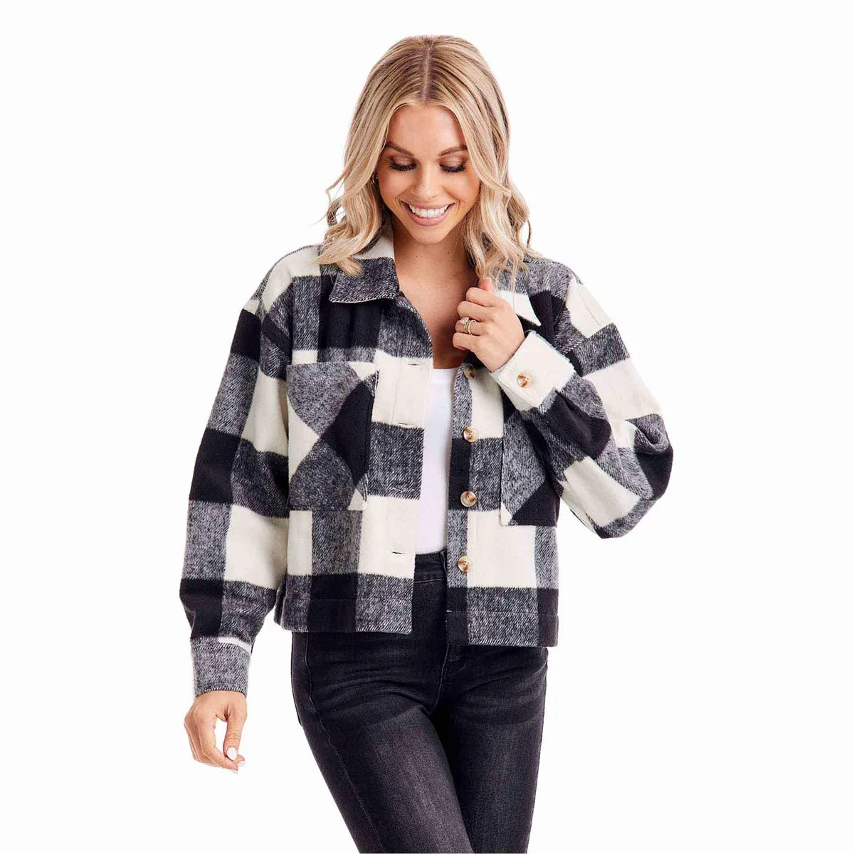 Maverick Plaid Jacket BK-XL