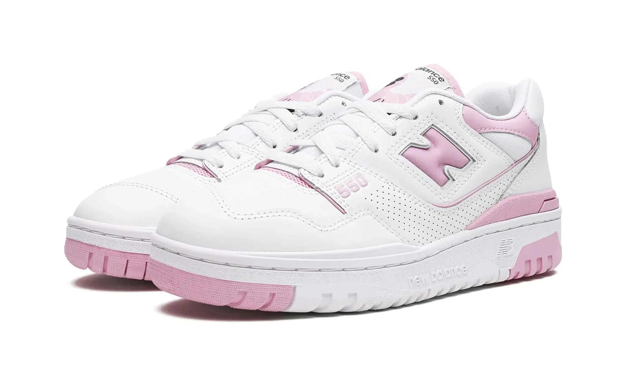 New Balance 550 White Bubblegum Pink (Women's)