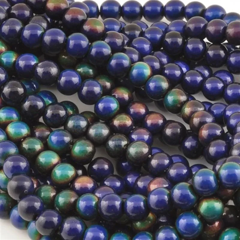 NEW* Mirage-10mm Round Beads-Color Changing-Quantity 1 Strand (16 Beads)