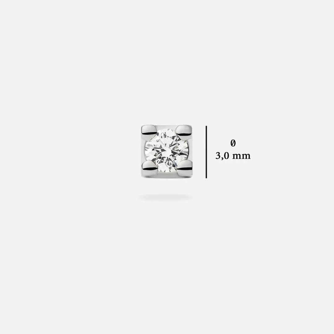 Nikkie Solitaire Stud Earrings