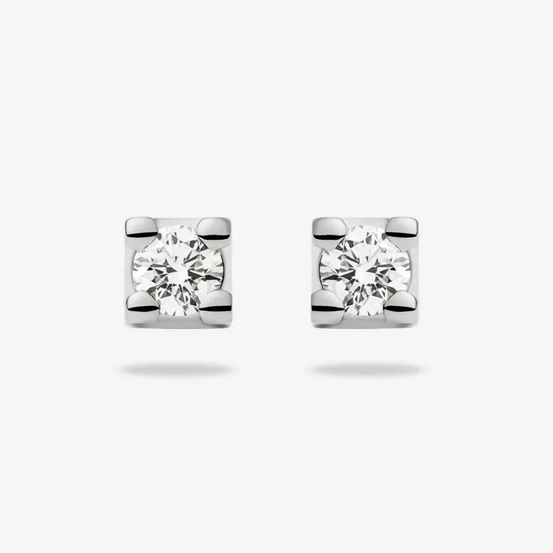 Nikkie Solitaire Stud Earrings