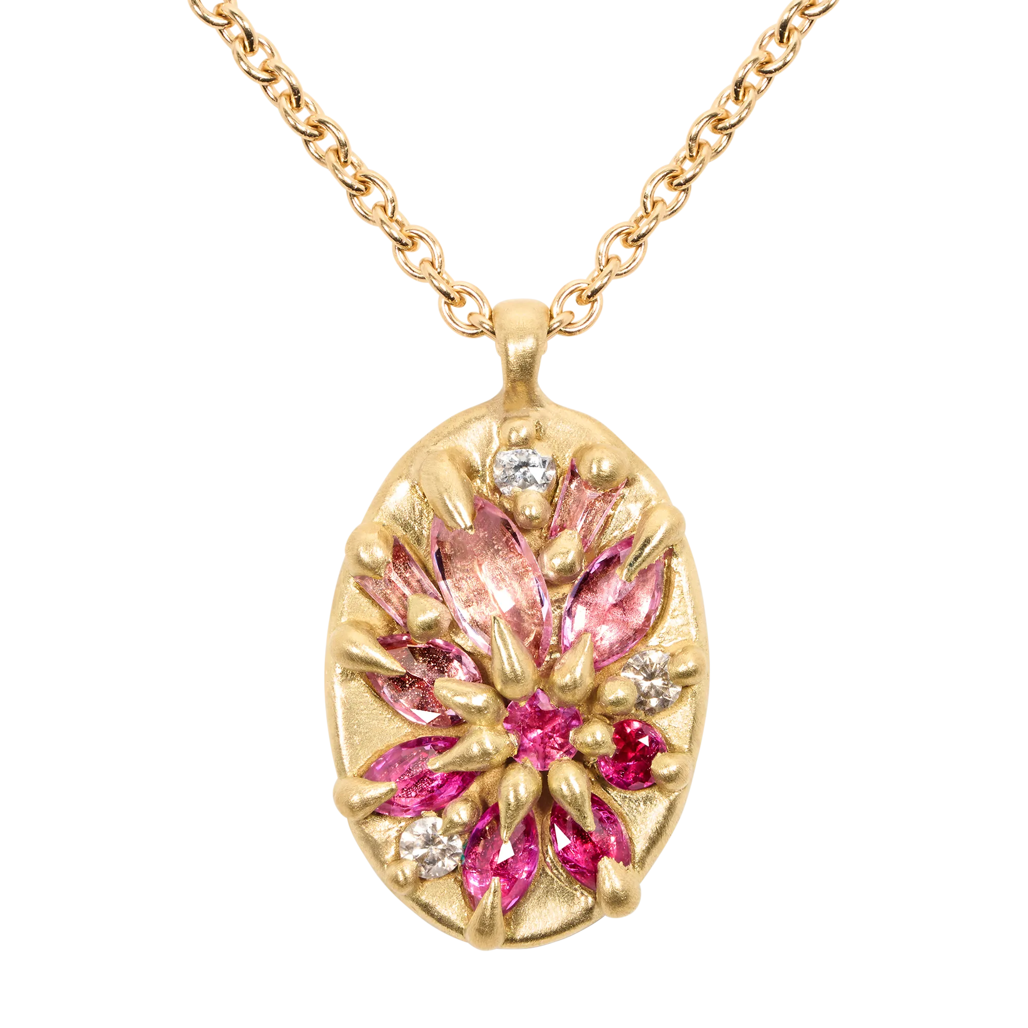 Pink Lotus Necklace - 11674