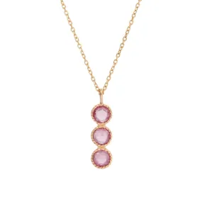 Pink Sapphire Mazurka Necklace