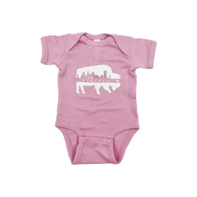 Pink Skyline Onesie