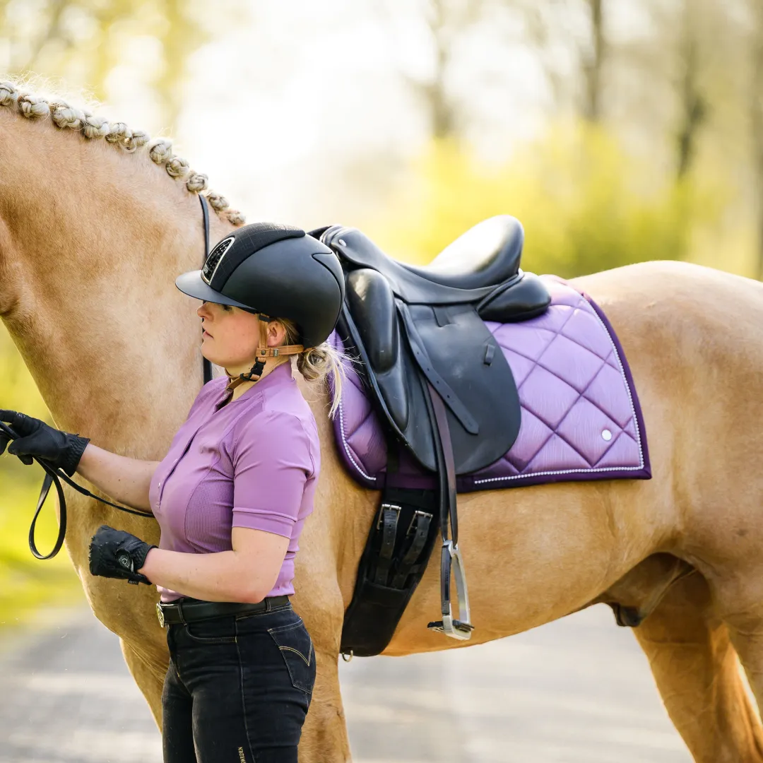 PS of Sweden Purple Grape Wave Dressage Saddle Pad