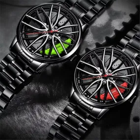 Racing Sport Car Wheel Rim Watch W3004