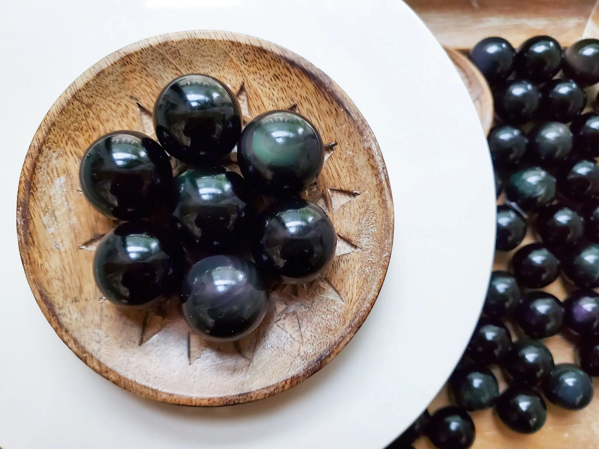 Rainbow Obsidian Sphere || Small