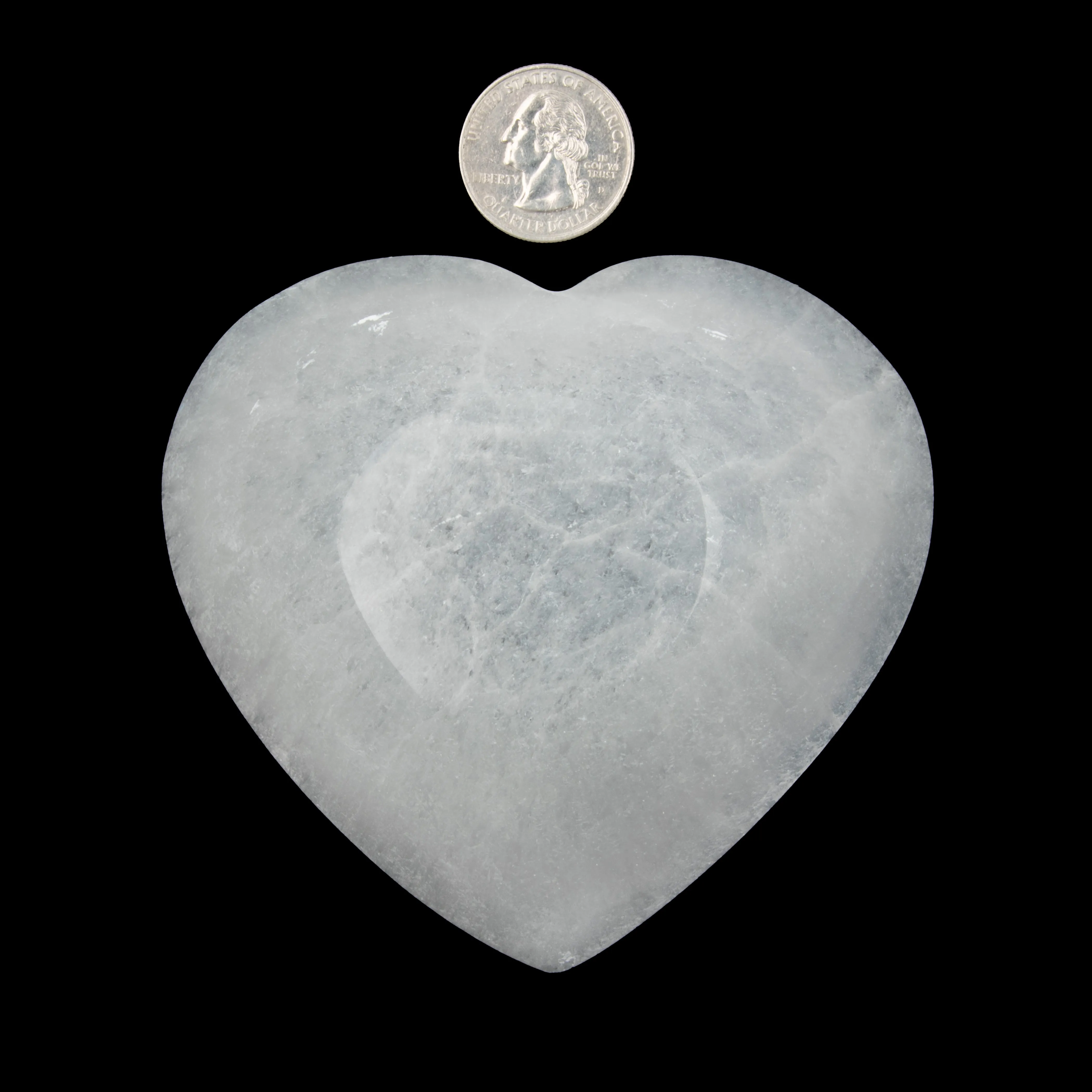 Selenite - Heart Bowl