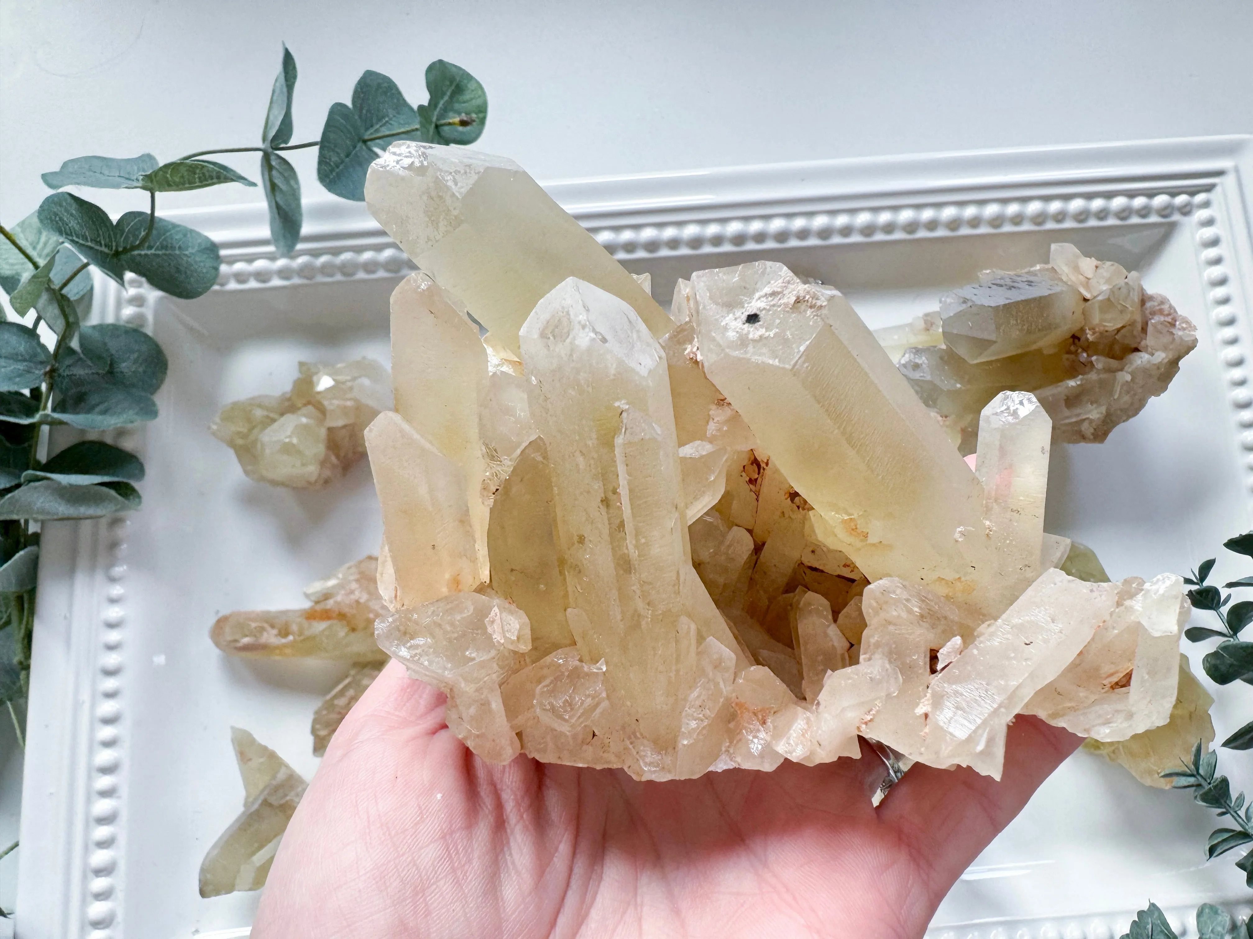 Smoky Citrine Cluster