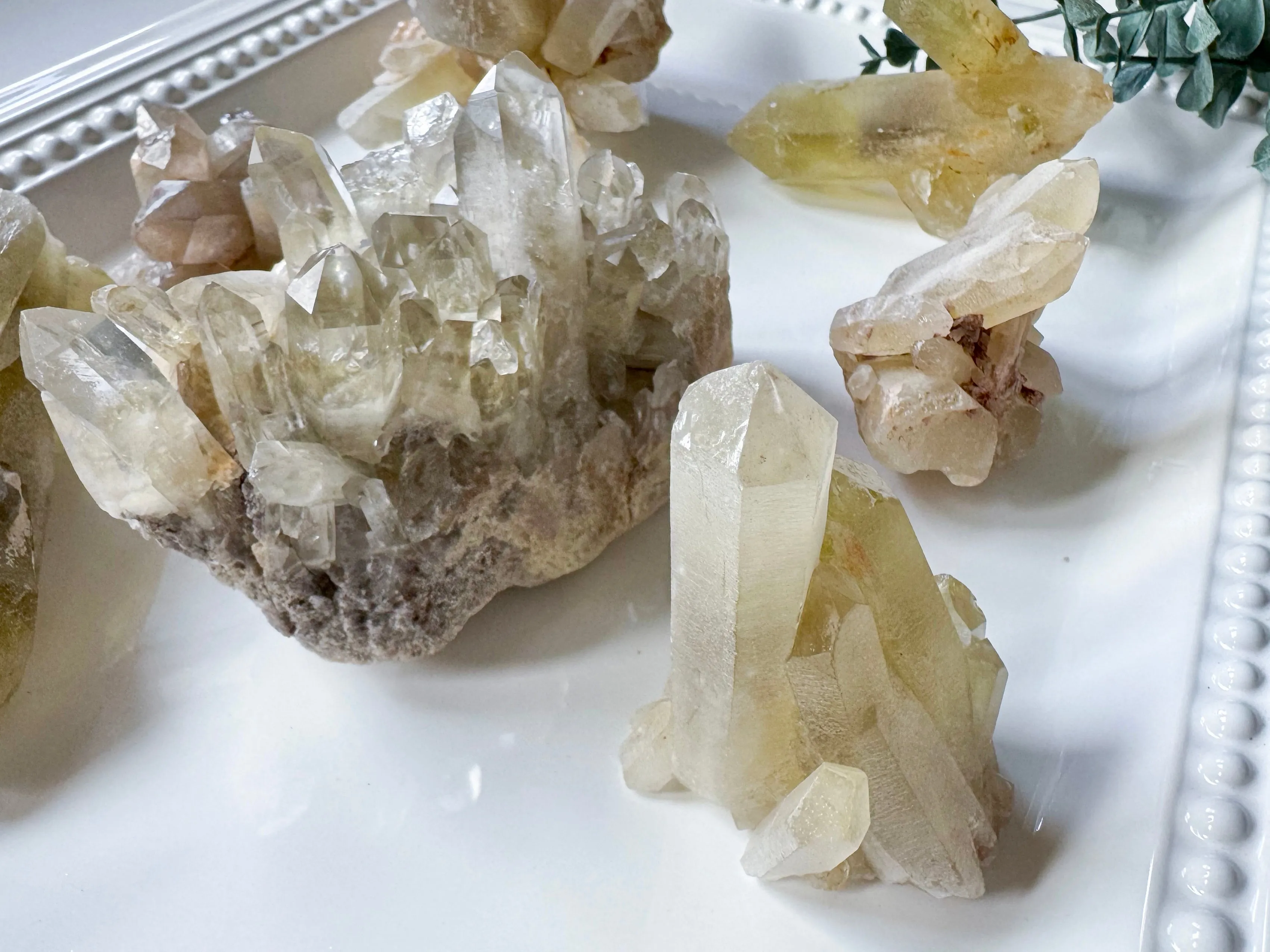 Smoky Citrine Cluster