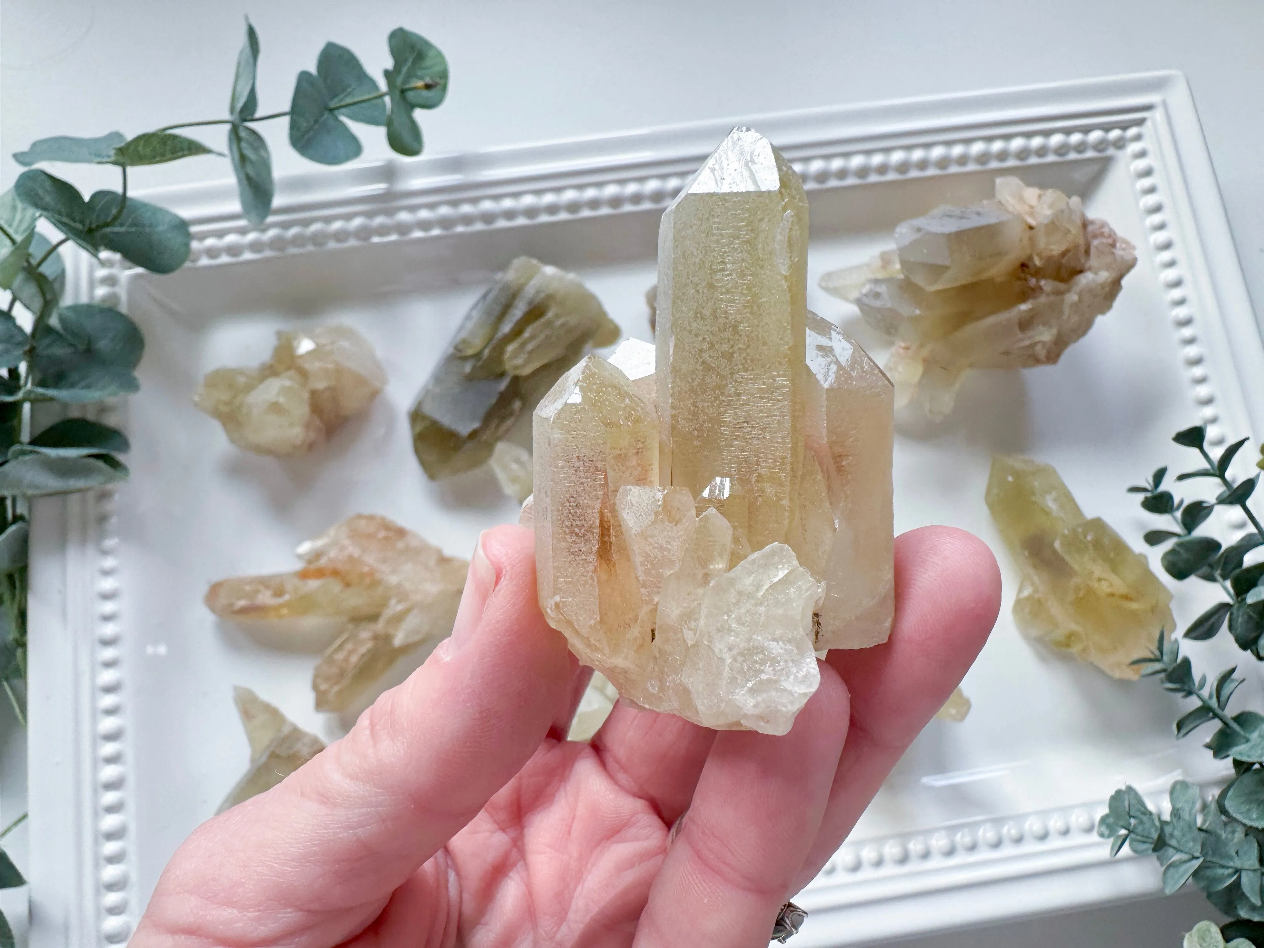 Smoky Citrine Cluster